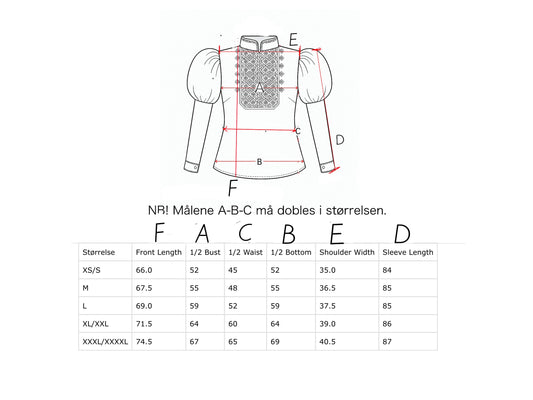 Drömblusen ljusblå siden