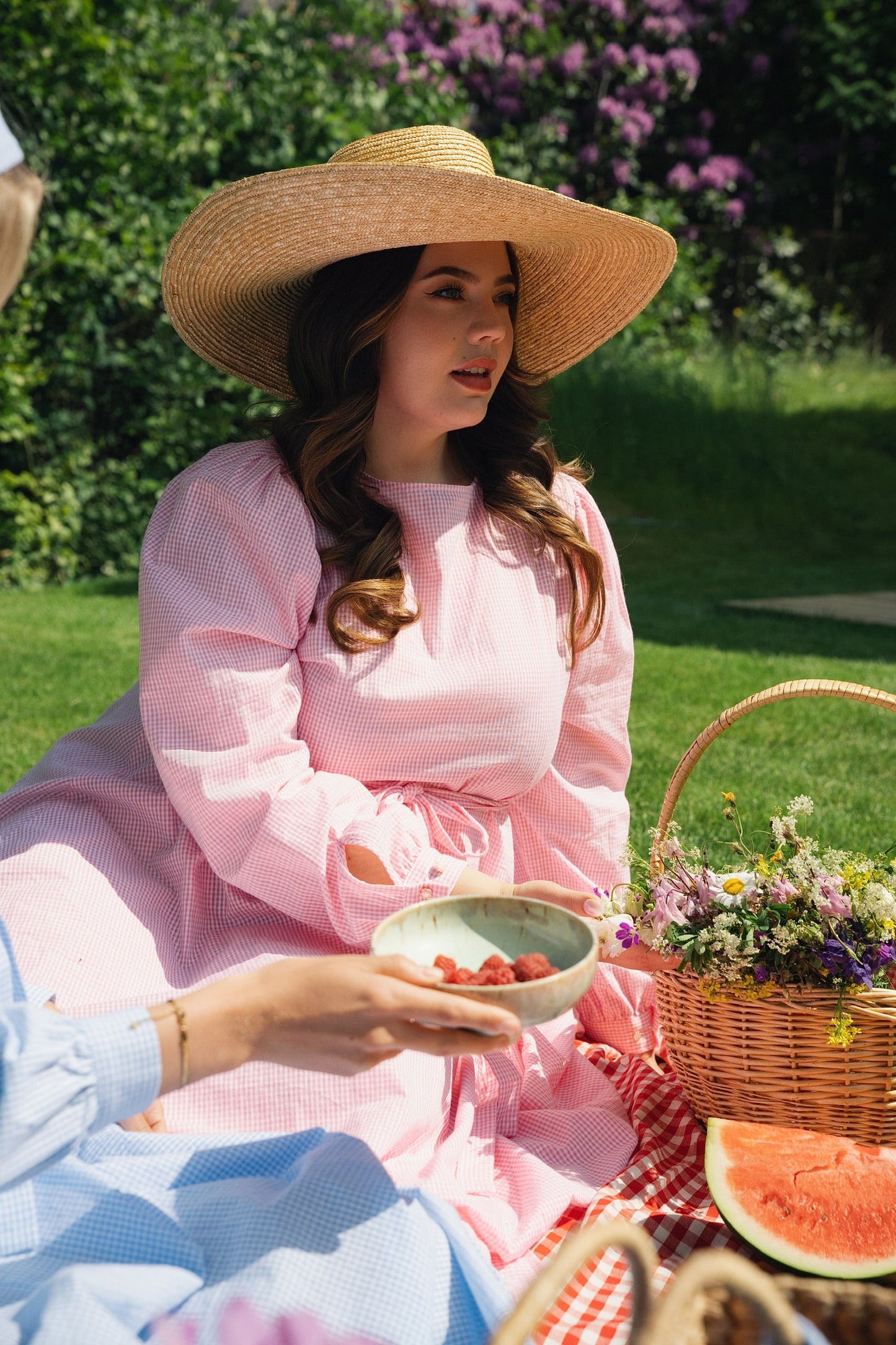 Madikken klänning rosa rutig