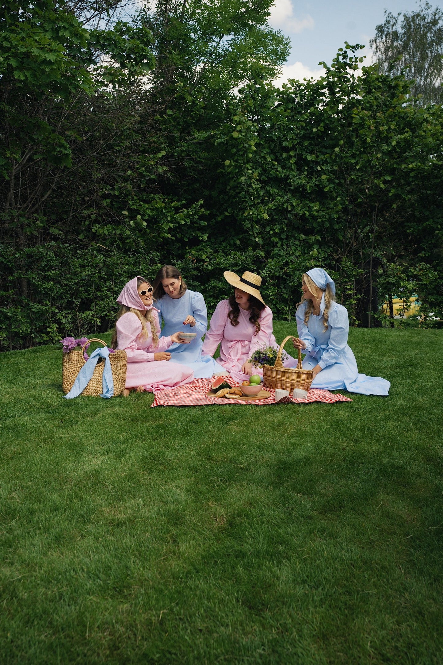 Madikken klänning blå rutig