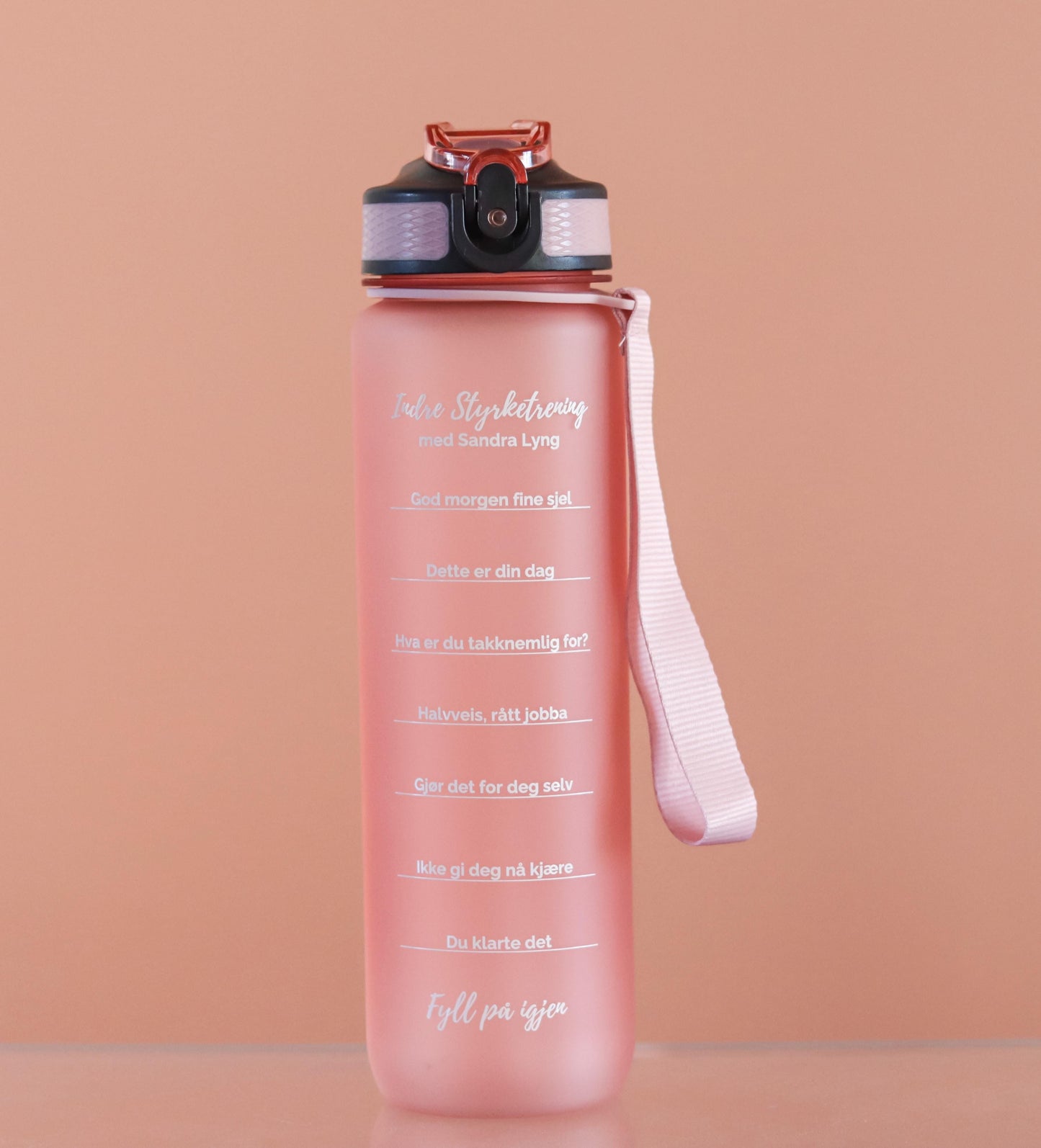 Inre styrketräning Motivationsflaska Rosa