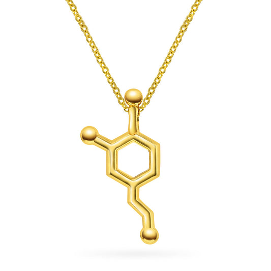 Smycken i förgyllt silver dopamin - motivation