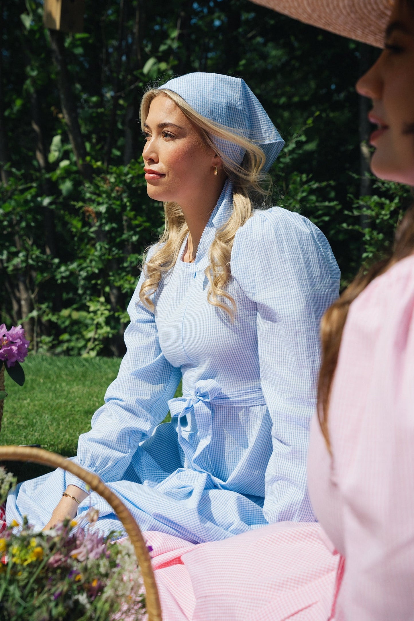 Madikken klänning blå rutig