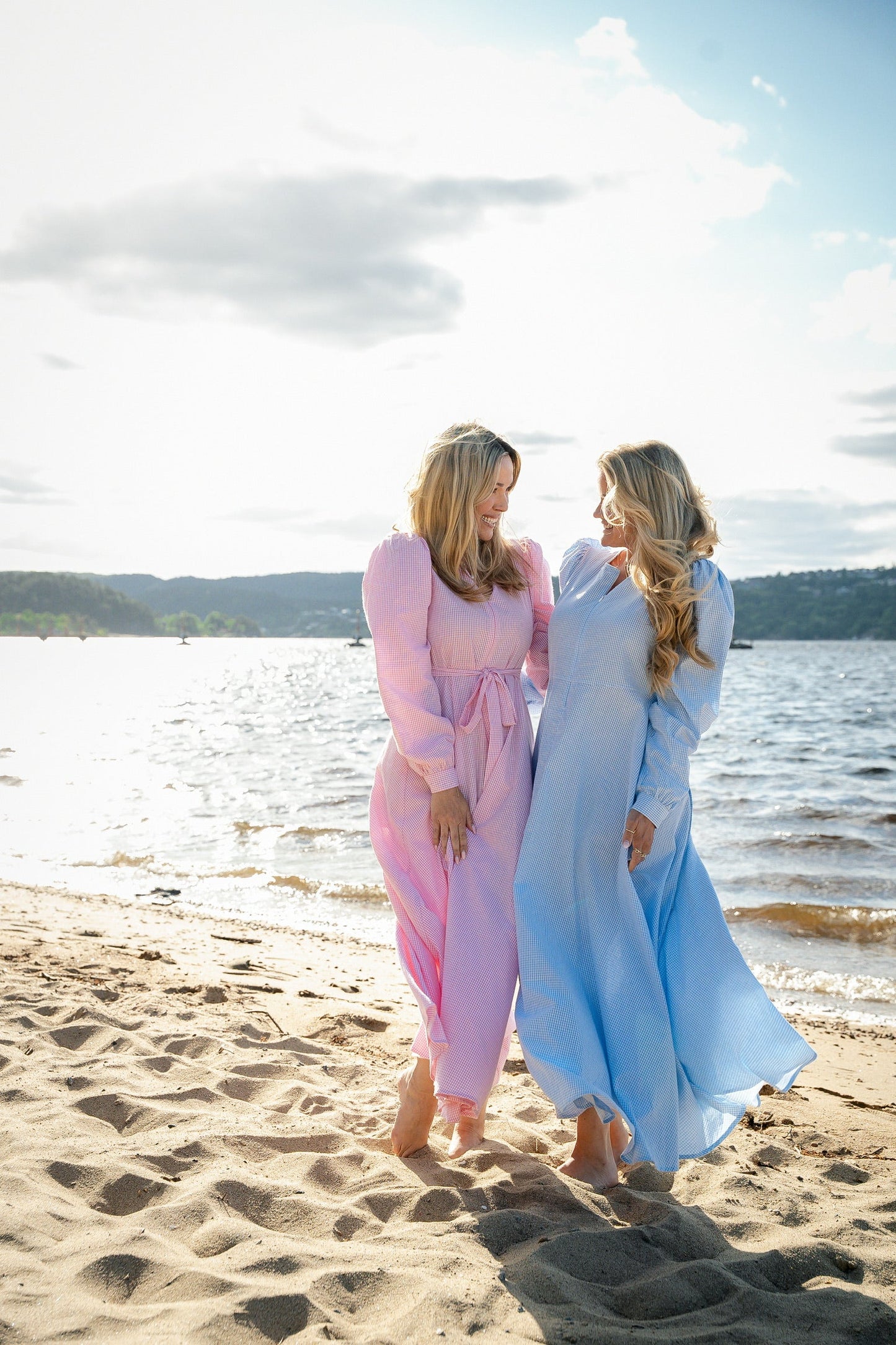 Madikken klänning blå rutig