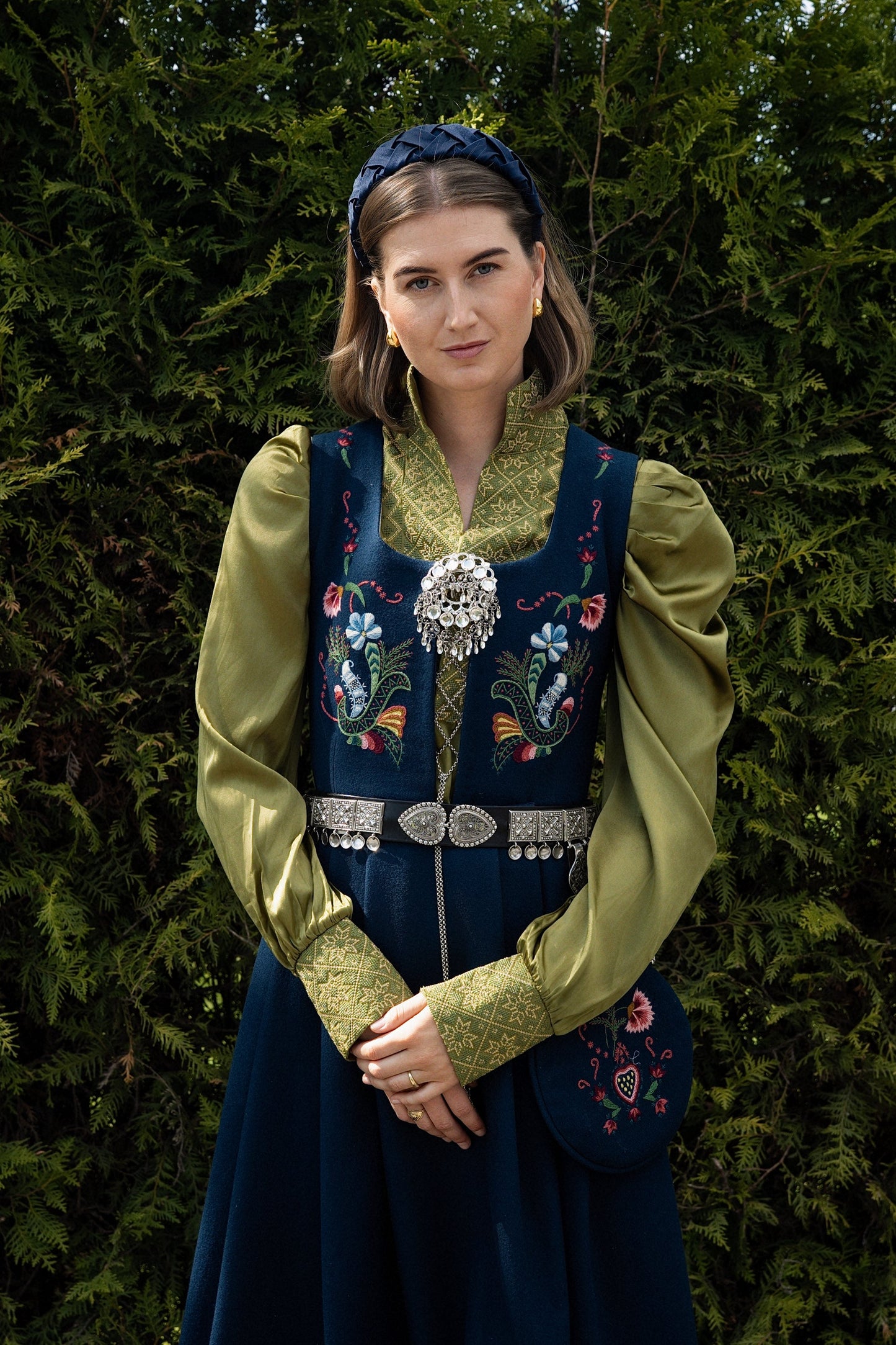 Drömblusen grön siden