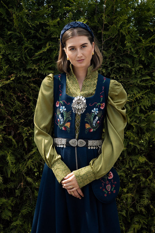 Drömblusen grön siden