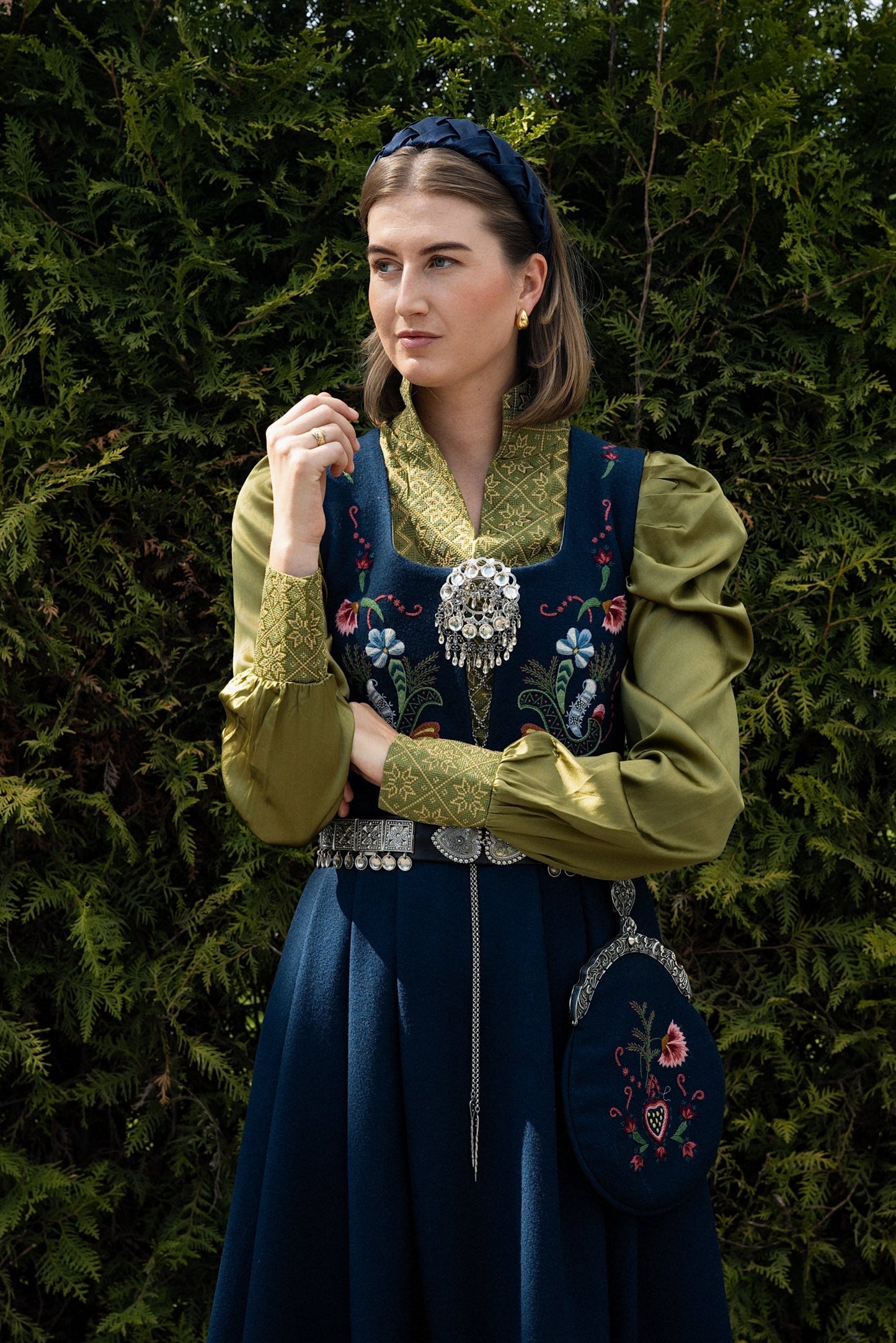 Drömblusen grön siden