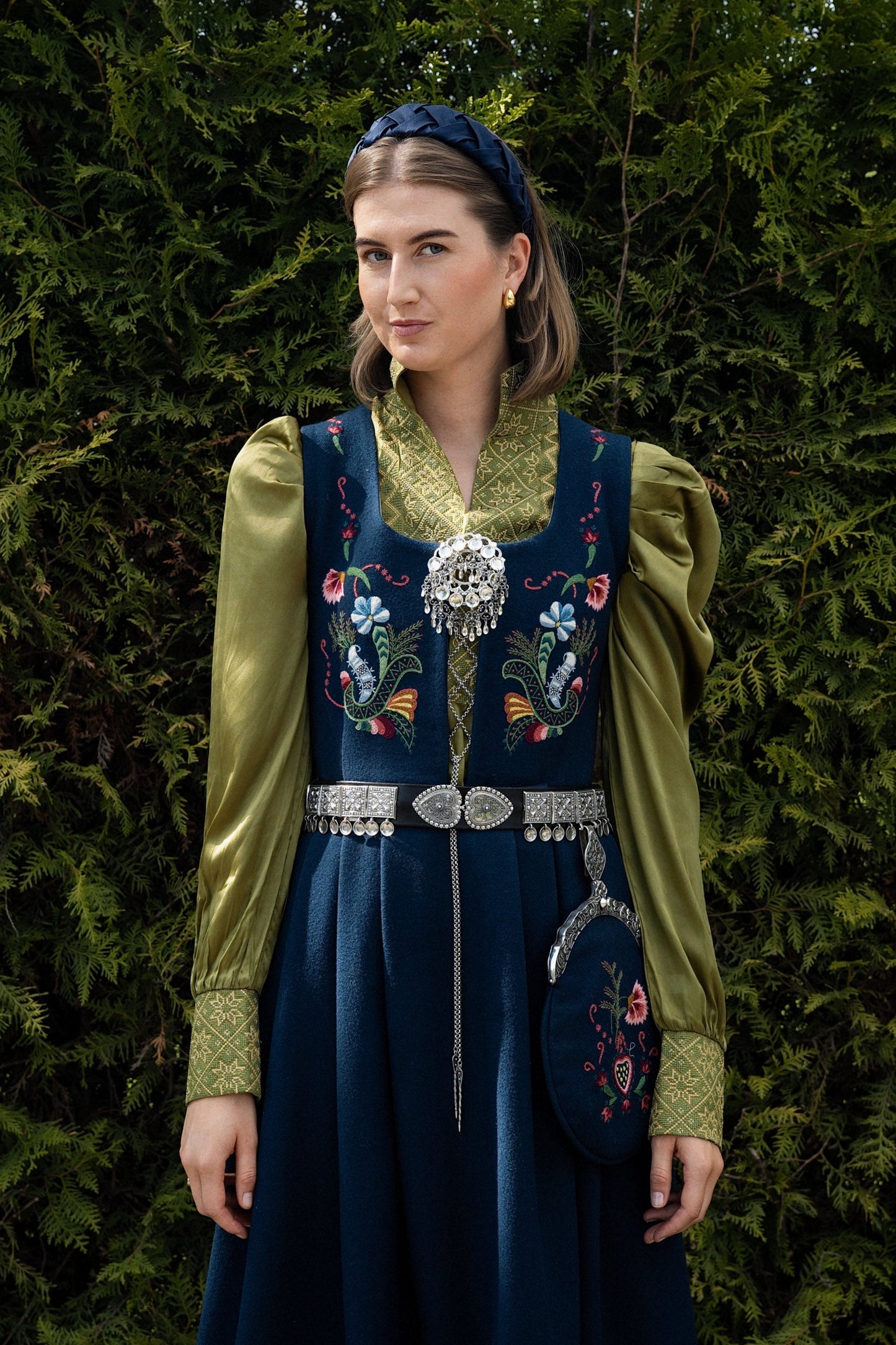 Drömblusen grön siden