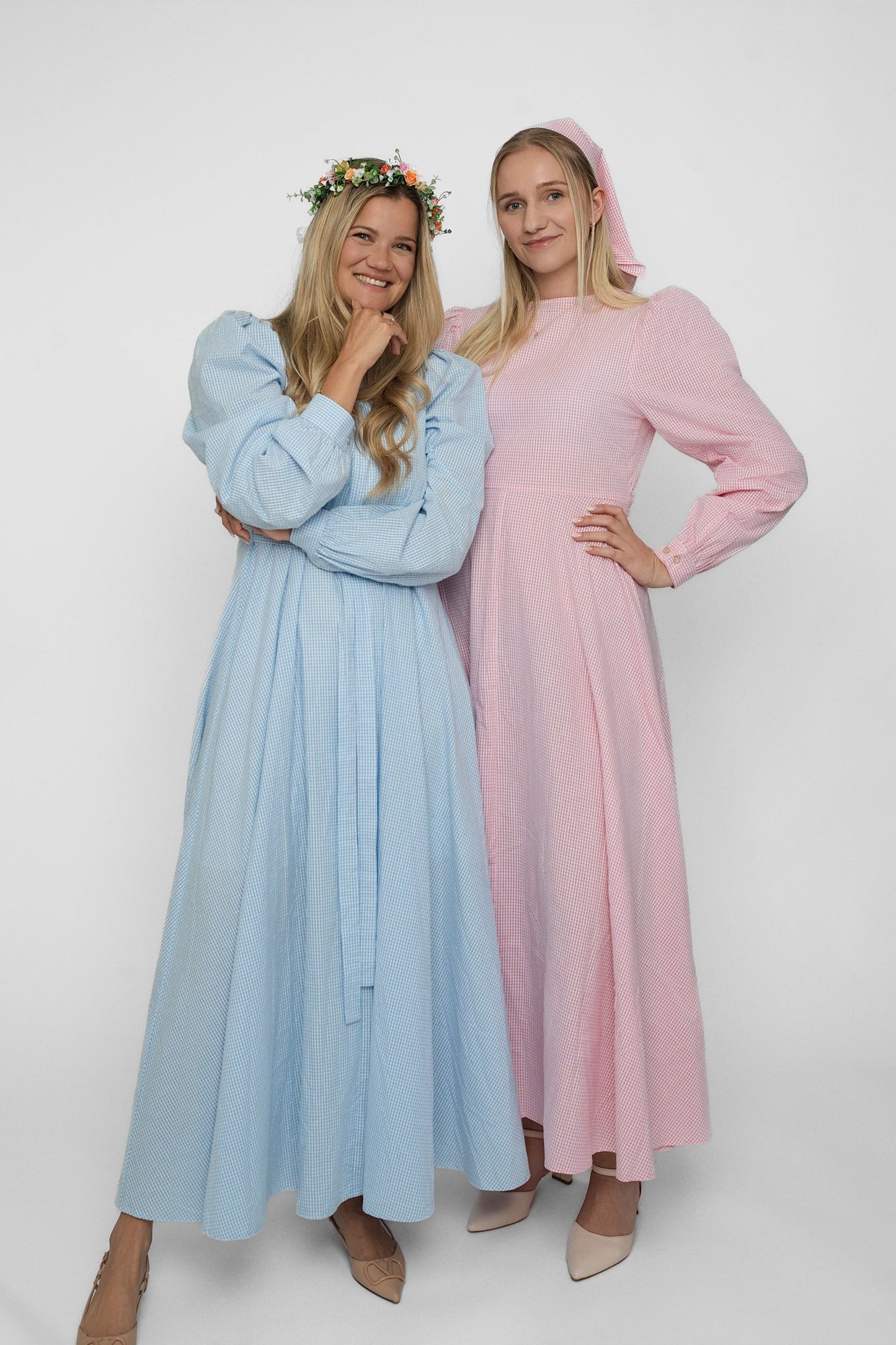 Madikken klänning rosa rutig